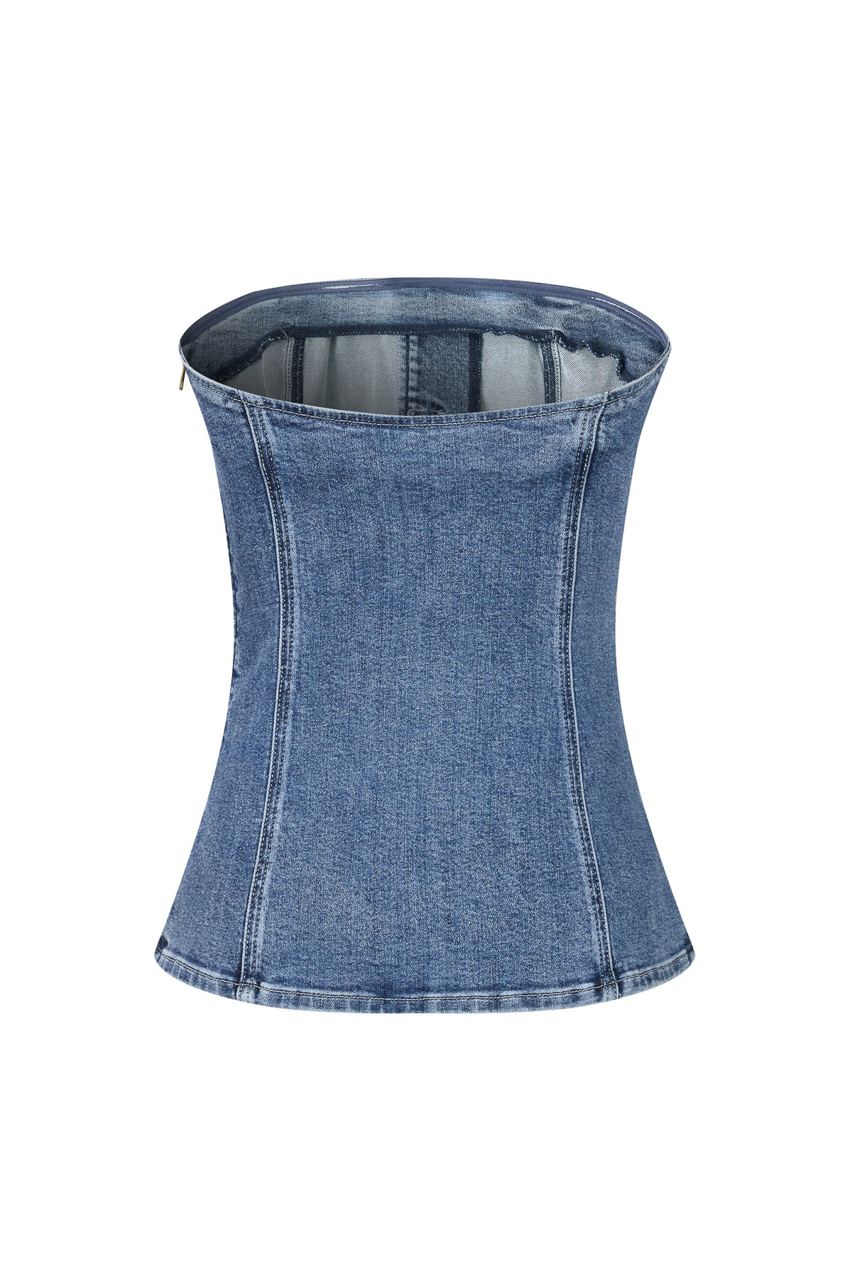 Nyla Strapless Denim Top
