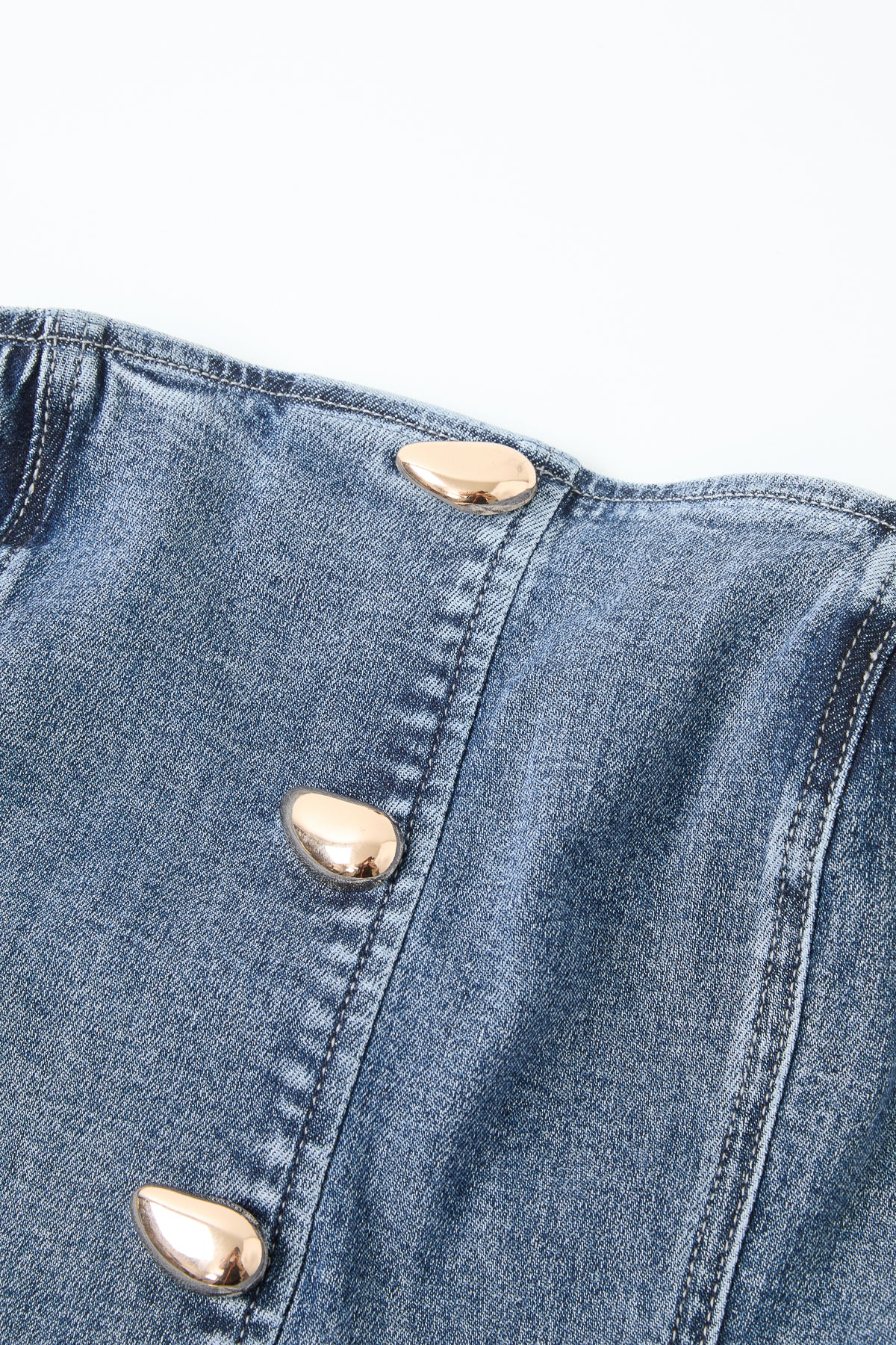Nyla Strapless Denim Top