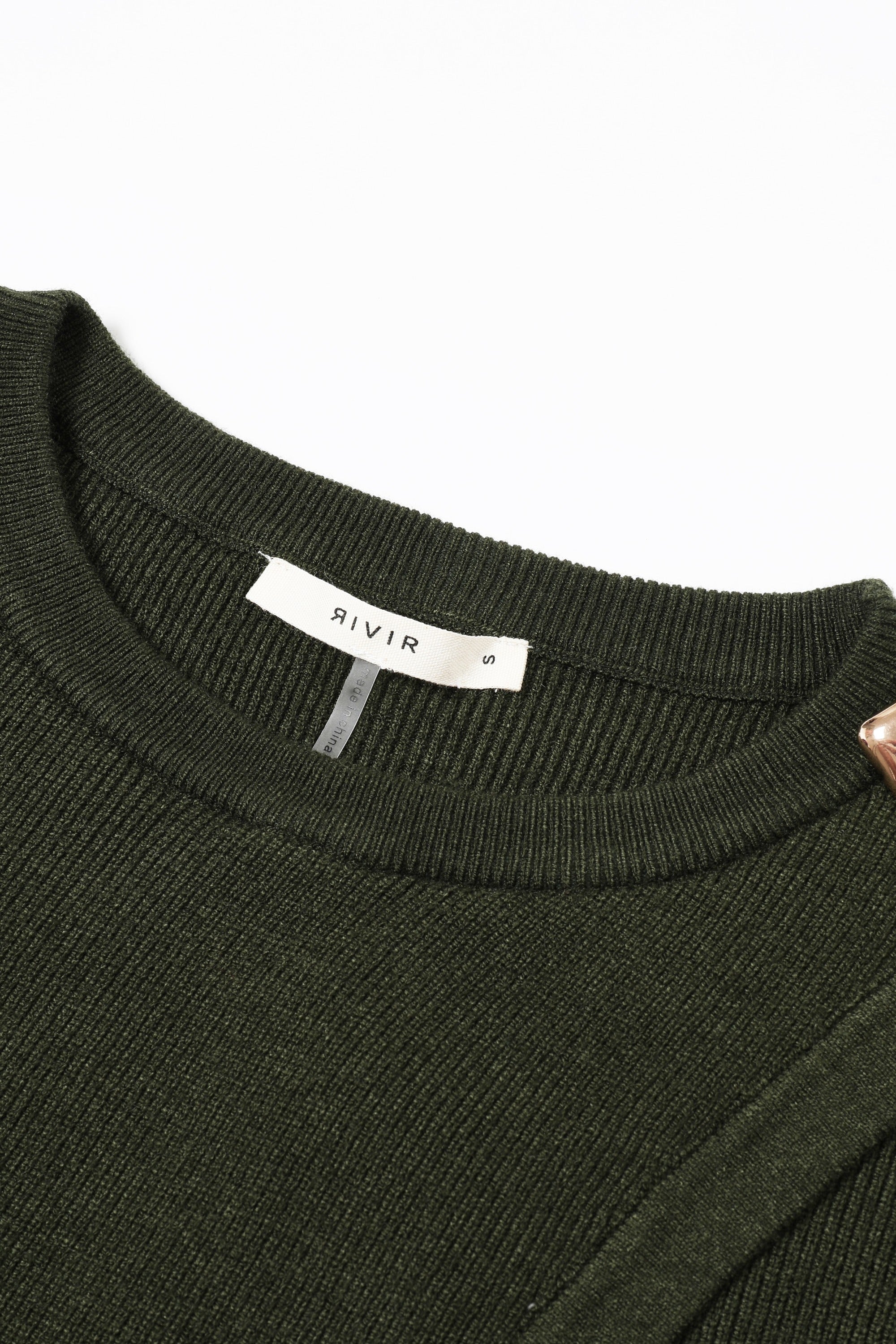 The Audrey Knit Overlay Long Sleeve Top