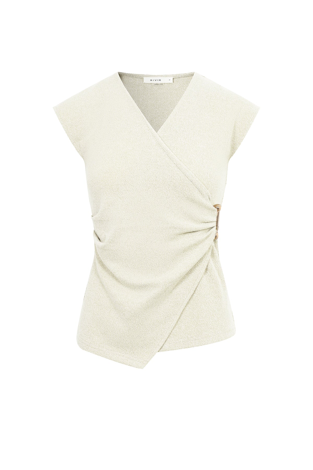 Elle Textured Knit Clasp Top
