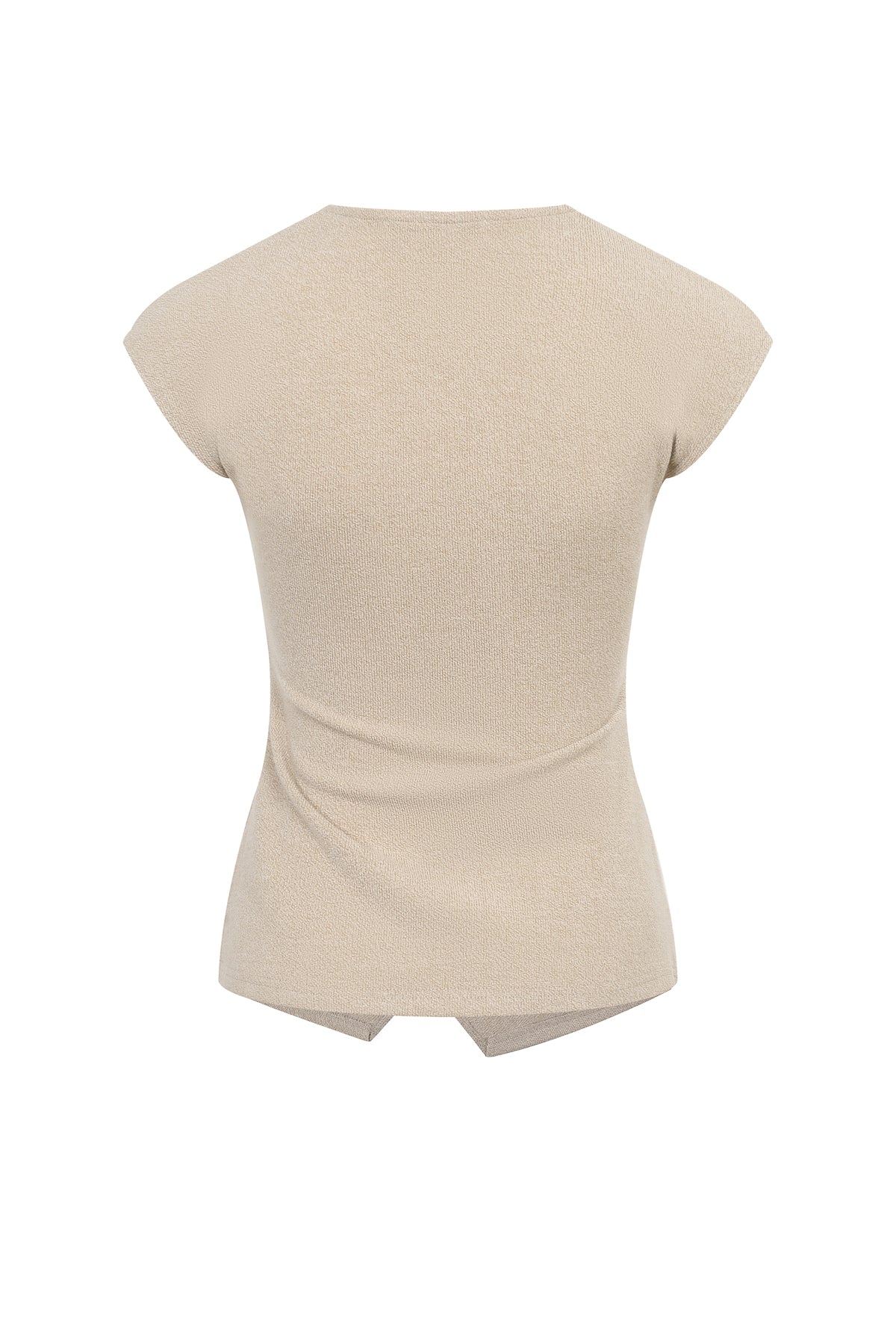 Elle Textured Knit Clasp Top