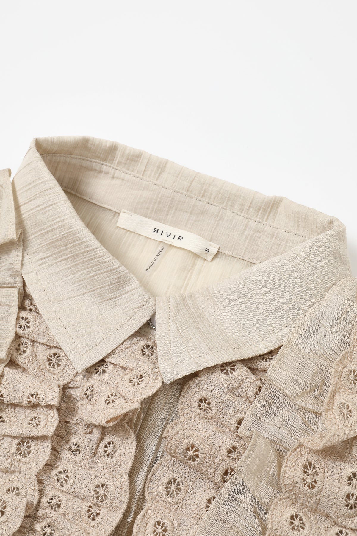 Chantilly Sleeveless Ruffle Blouse