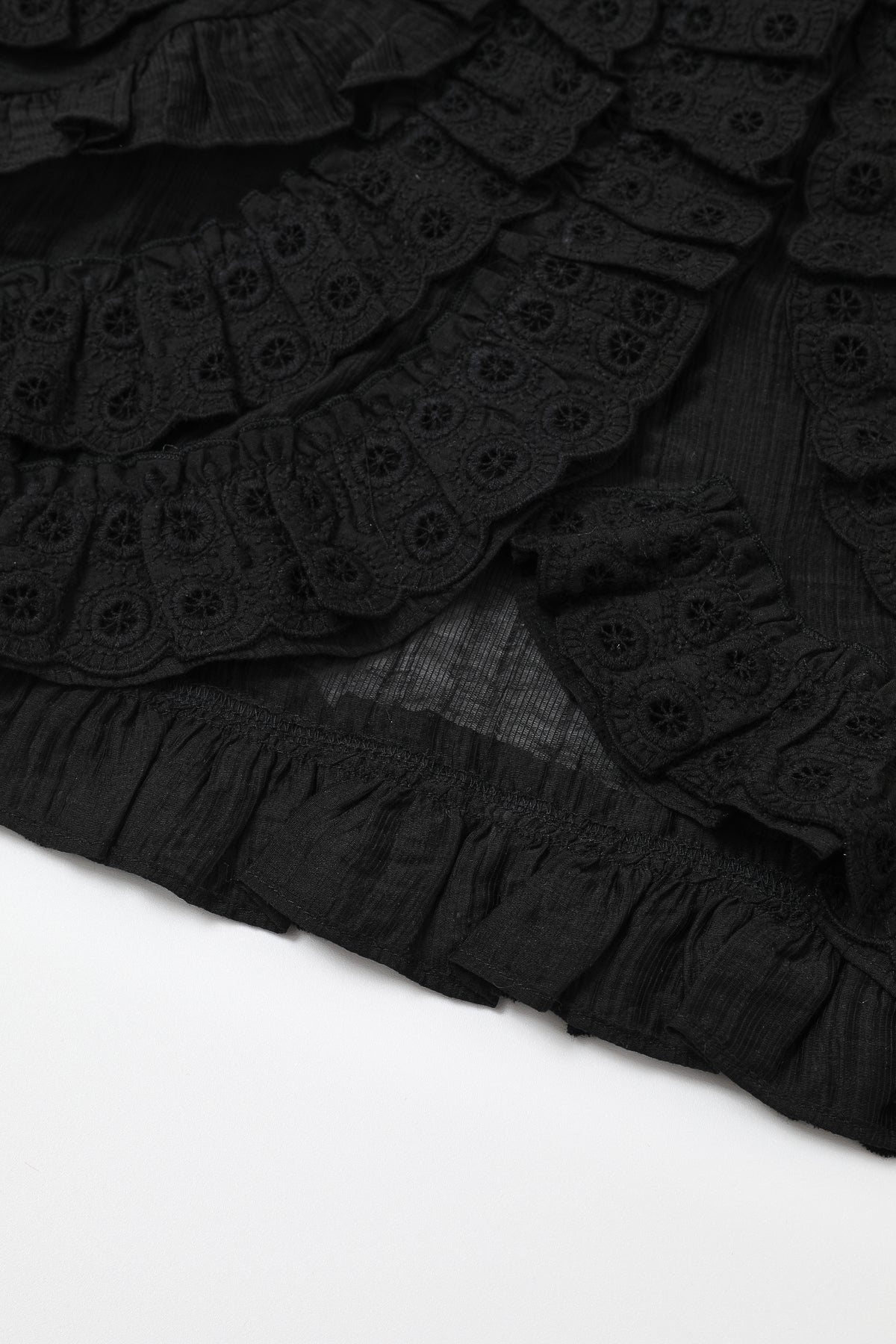 Chantilly Sleeveless Ruffle Blouse