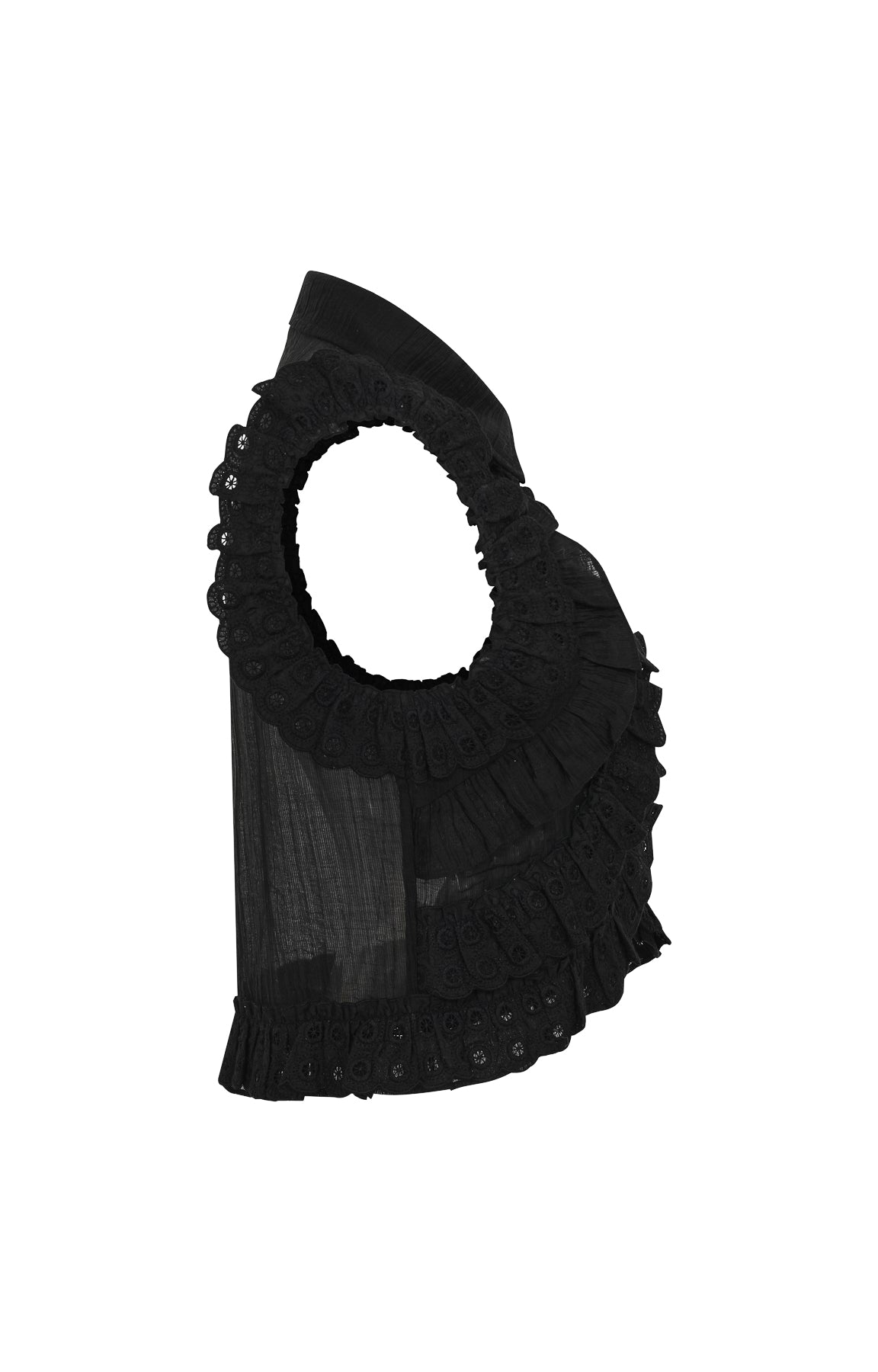 Chantilly Sleeveless Ruffle Blouse