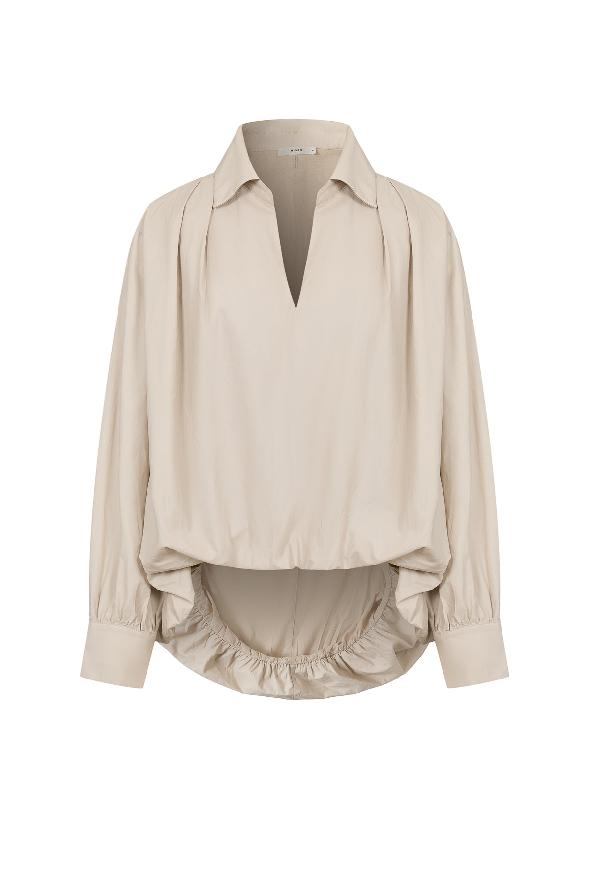Woven Bubble High Low Shirt