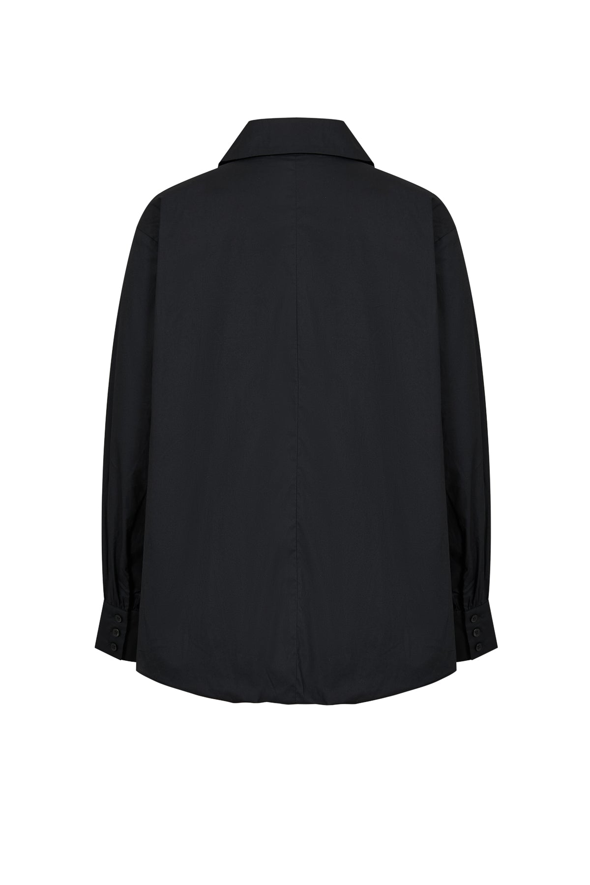 Woven Bubble High Low Shirt