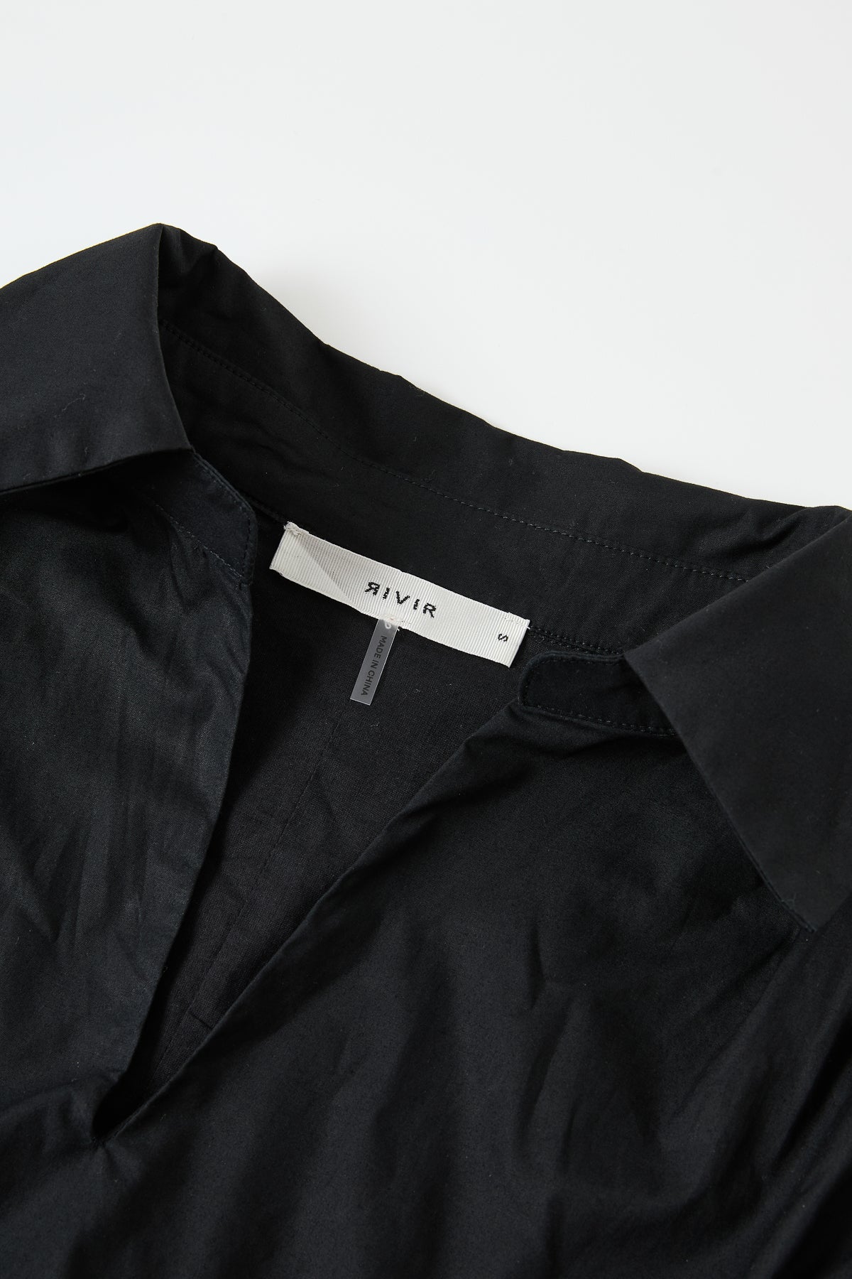 Woven Bubble High Low Shirt