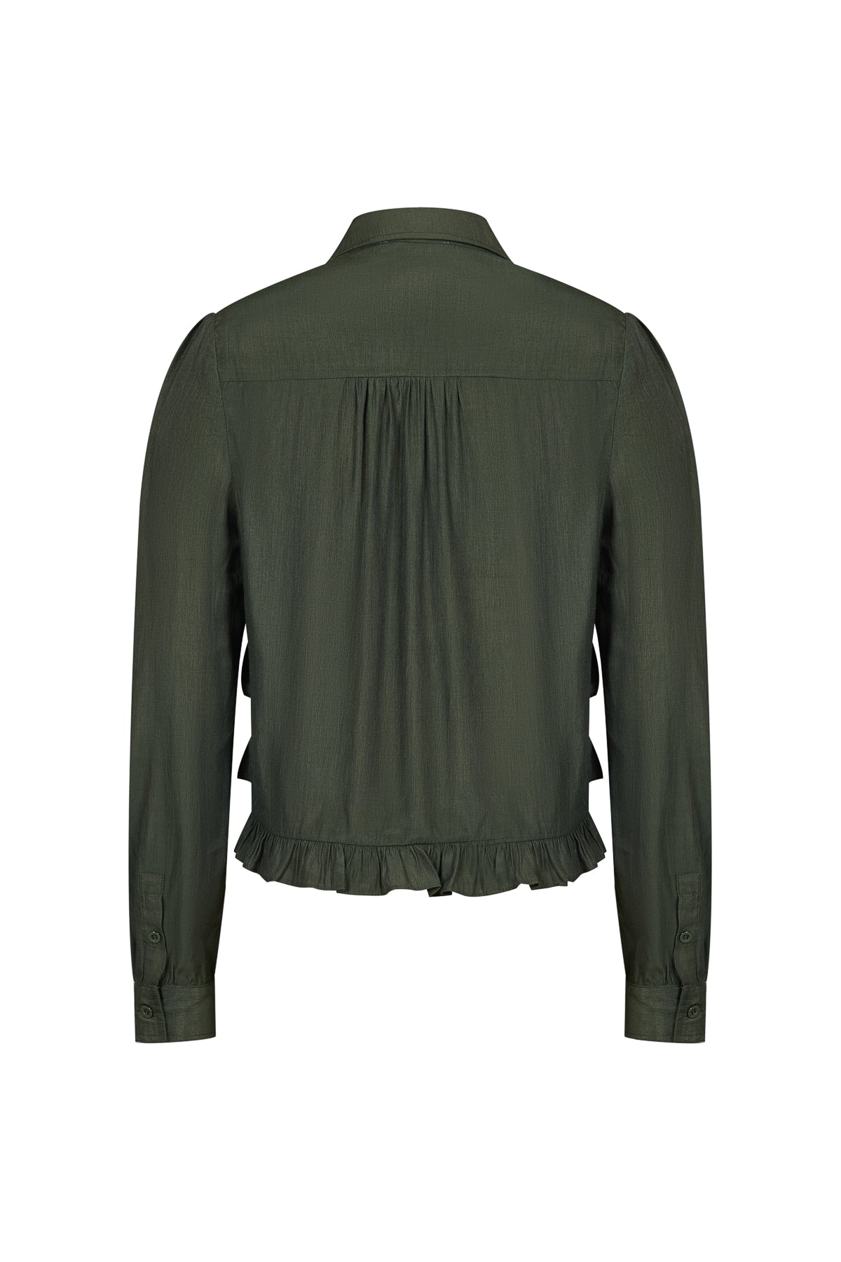 Celia Long Sleeve Ruffle Blouse
