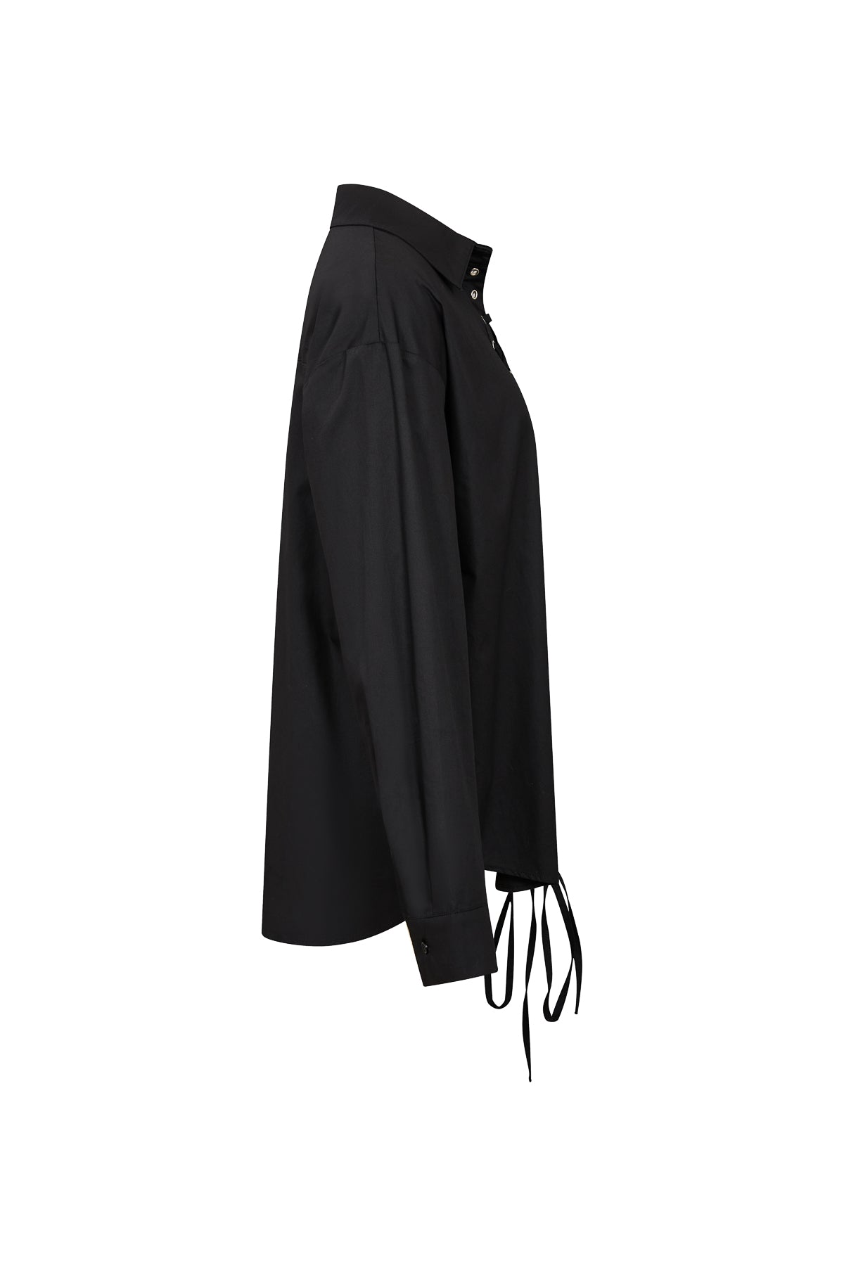 Woven Shirt With Lace Up