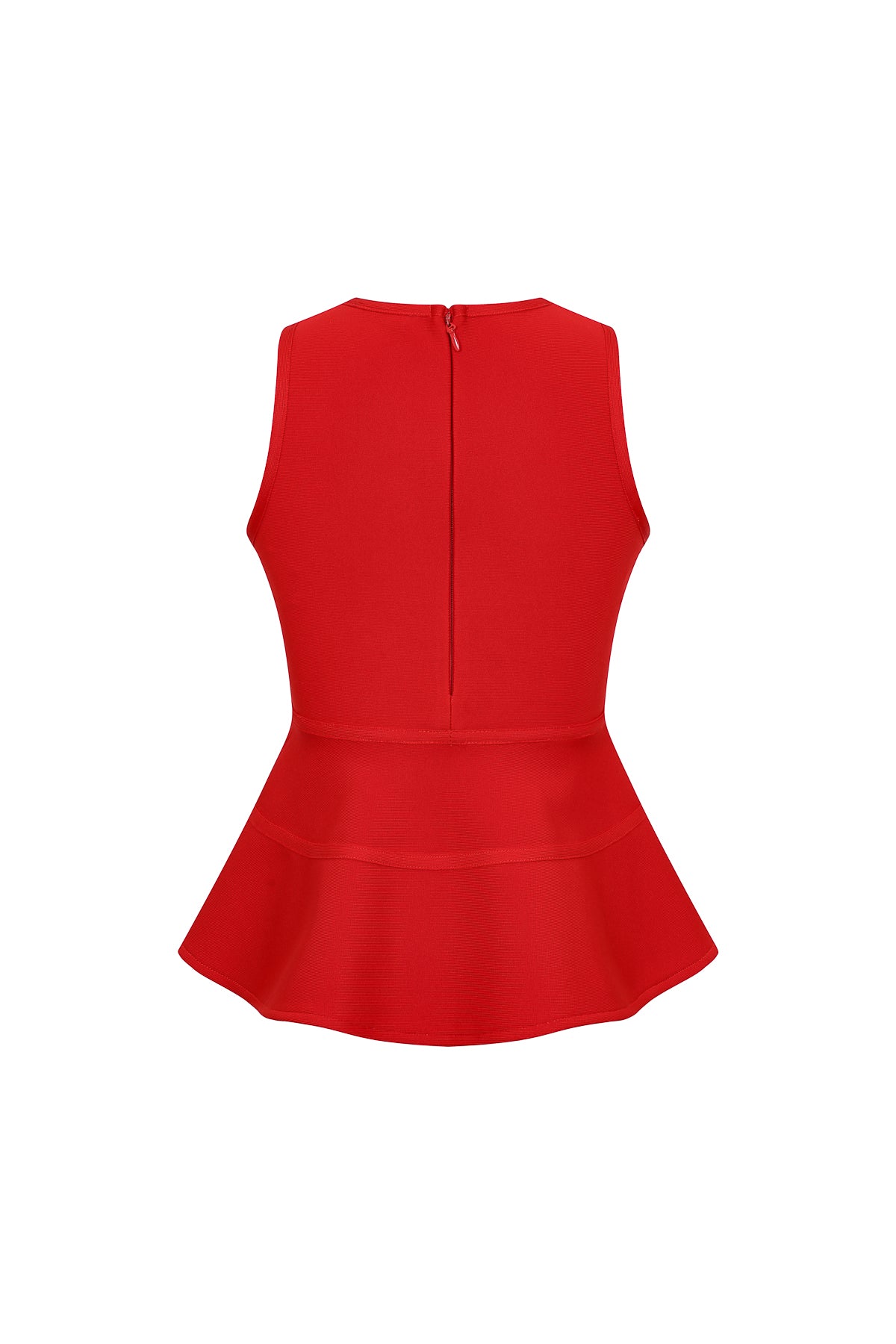 Isabeau Bandage Sleeveless Peplum Top with Bows