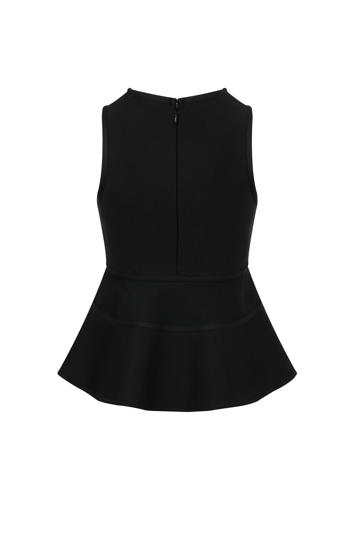 Isabeau Bandage Sleeveless Peplum Top with Bows