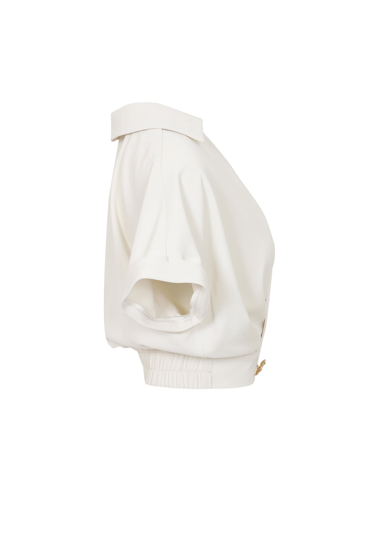 Pleated V Shape Top