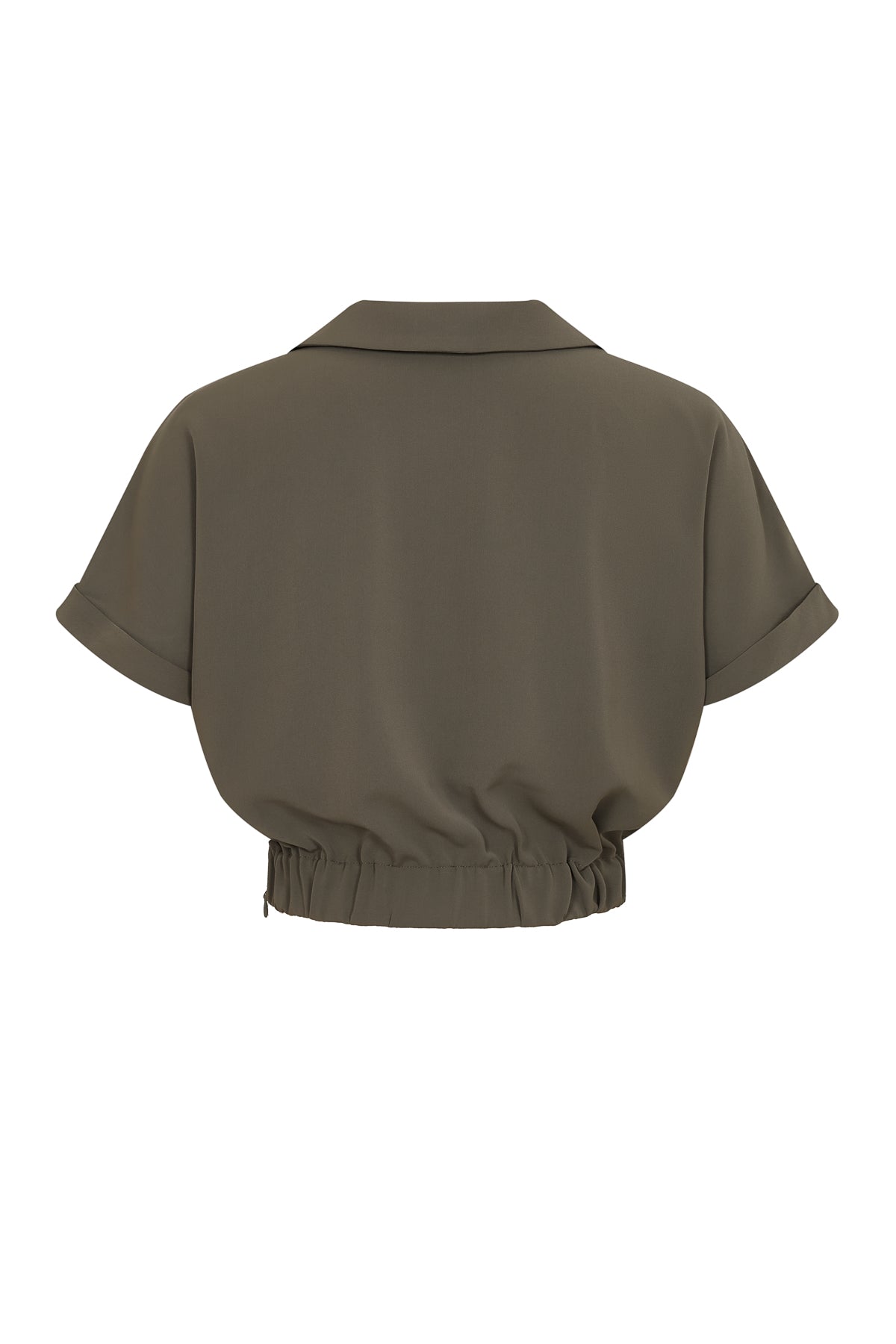 Pleated V Shape Top