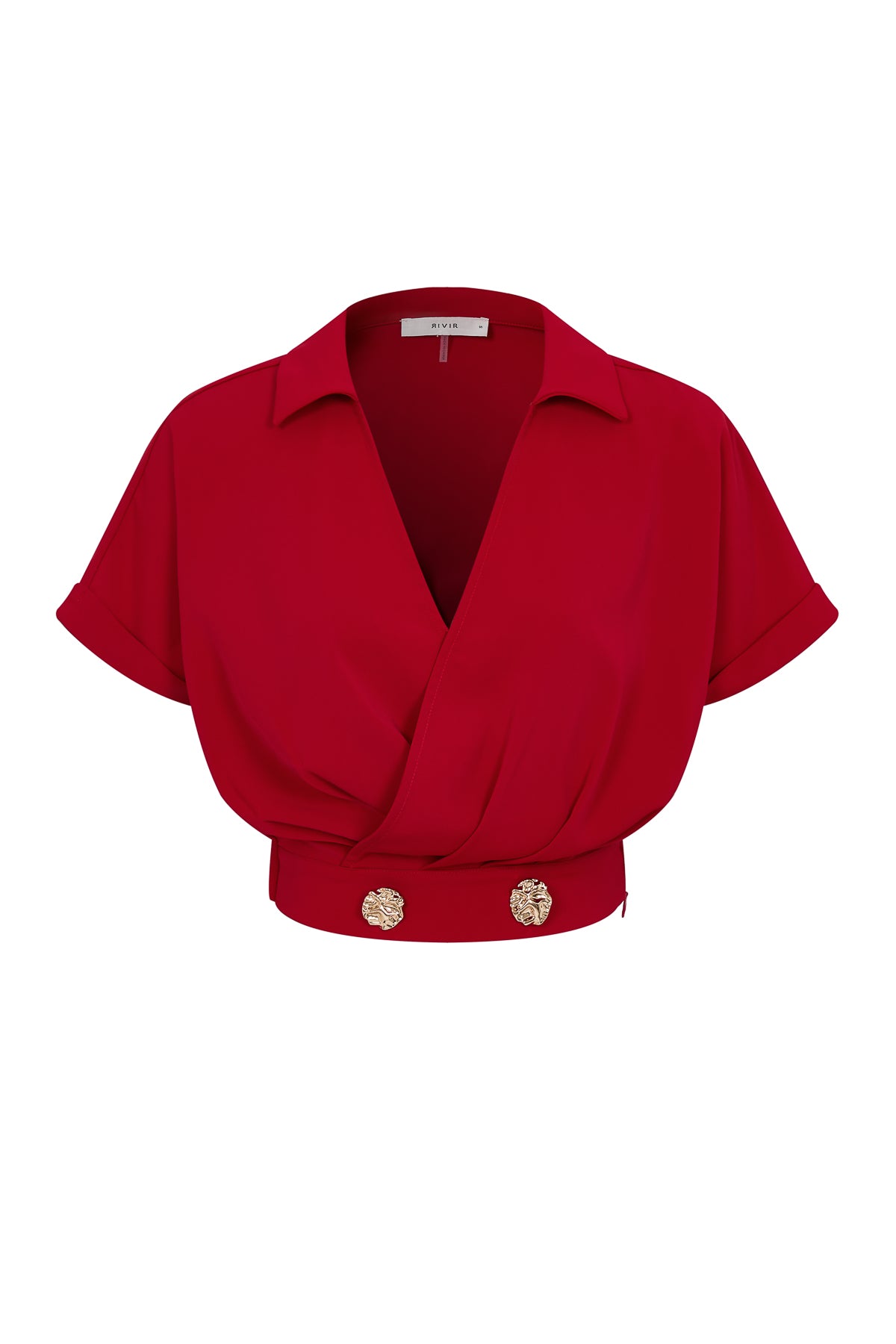 Pleated V Shape Top