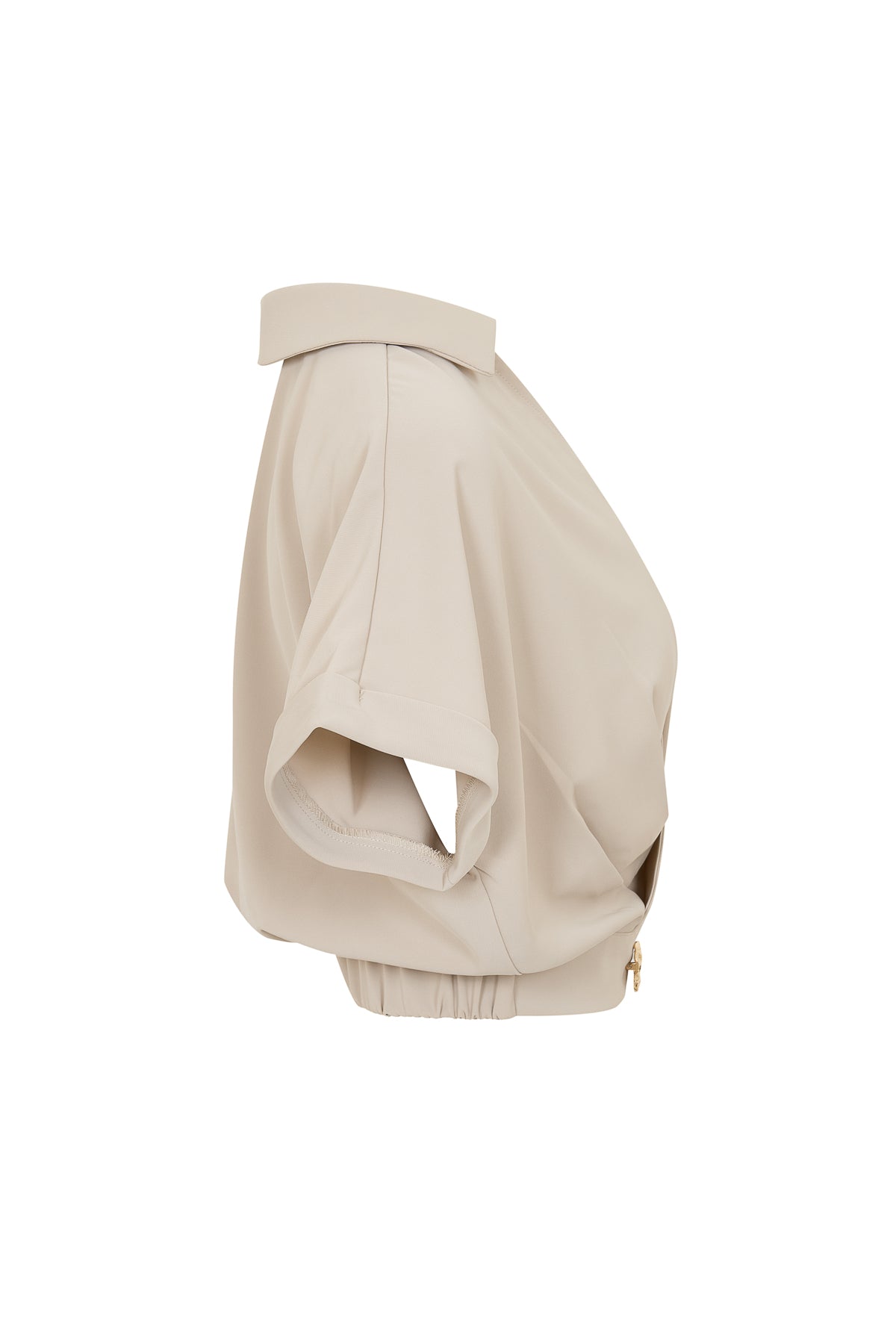 Pleated V Shape Top