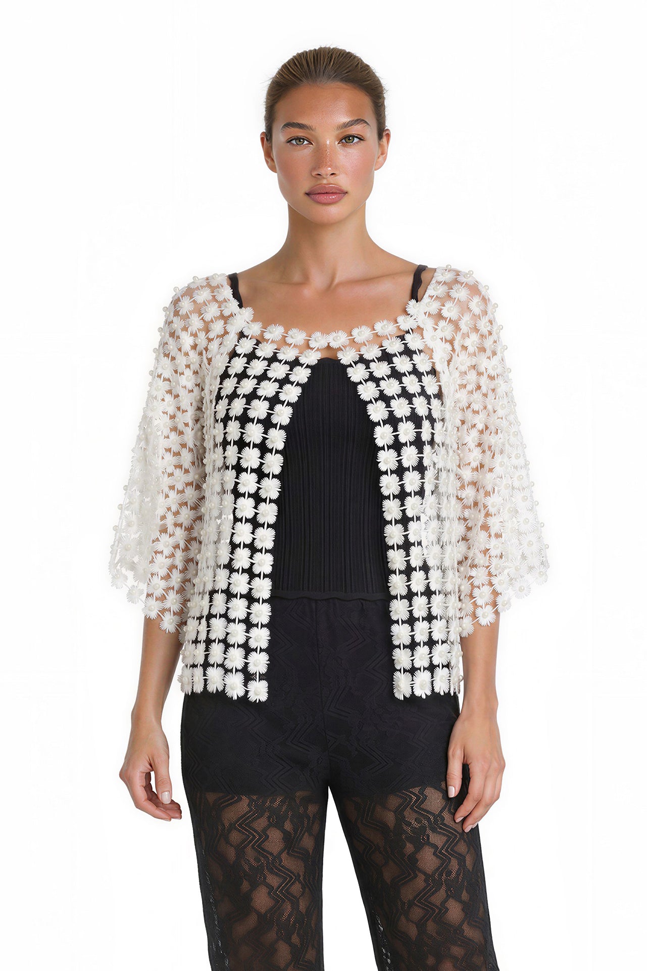 Beads Crochet Cardigan
