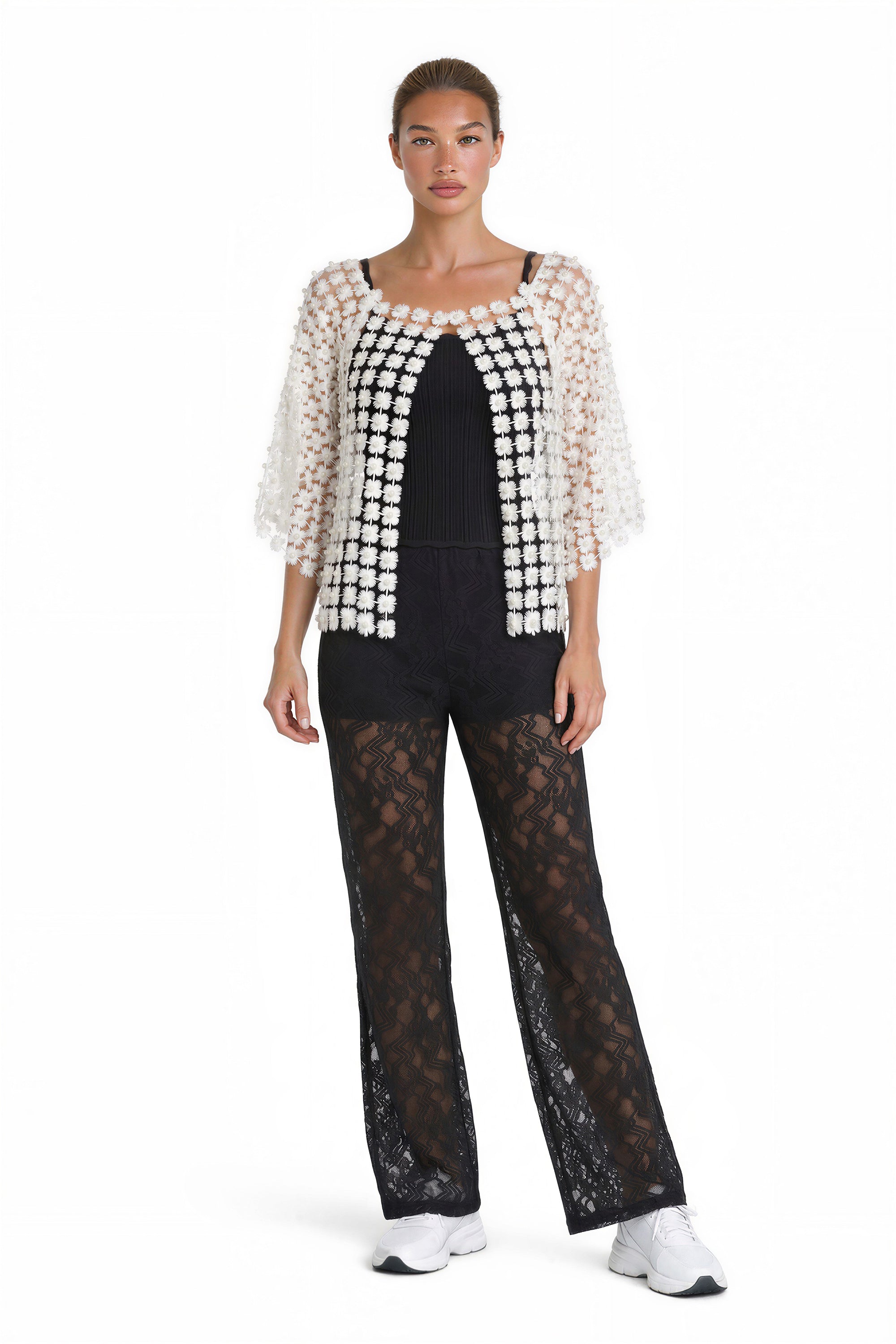 Beads Crochet Cardigan