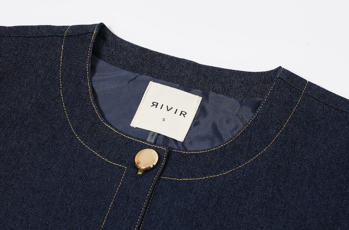 Modern Elegance Denim Two-Piece