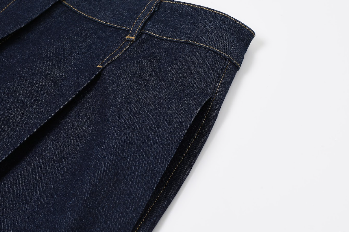 Modern Elegance Denim Two-Piece