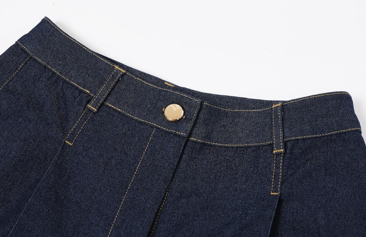 Modern Elegance Denim Two-Piece