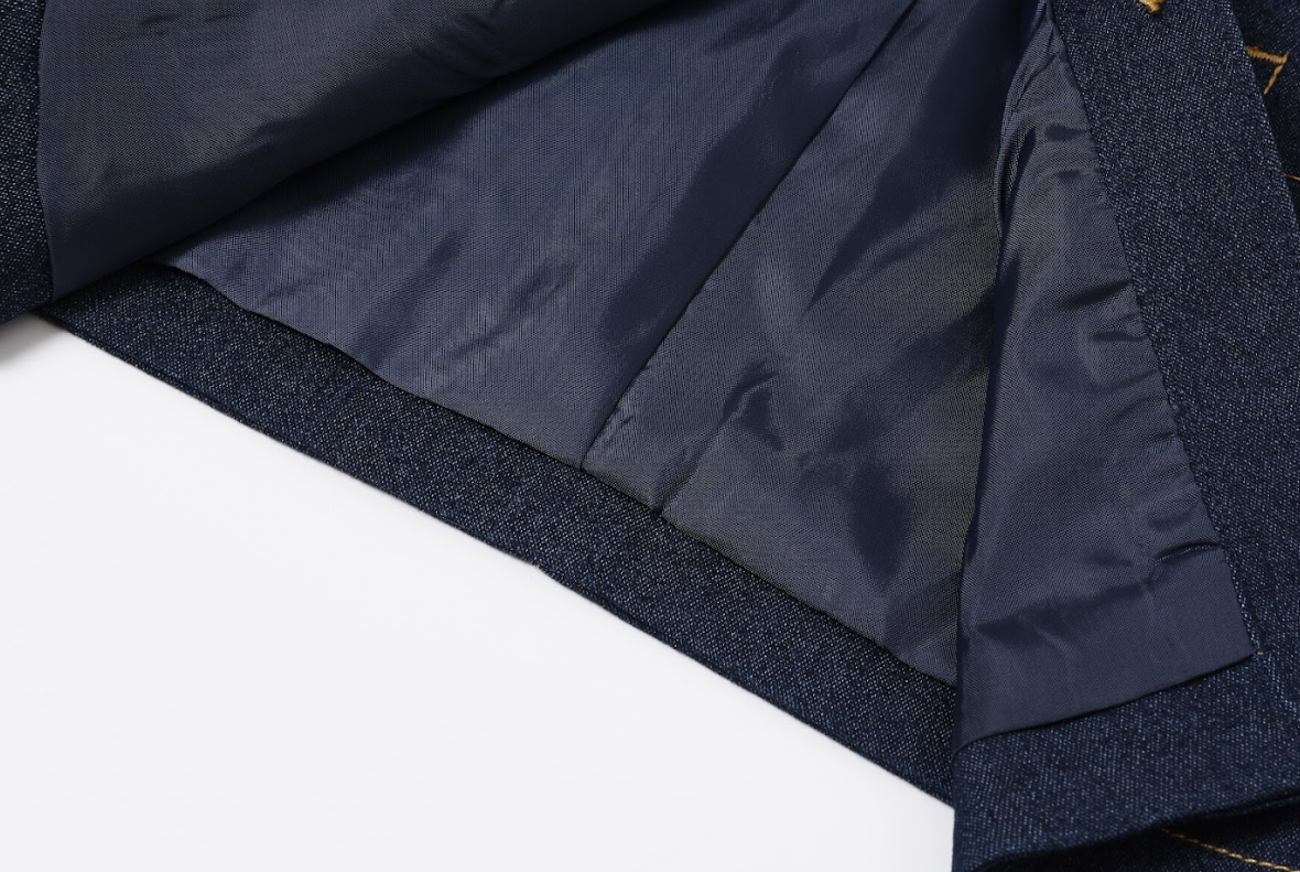 Modern Elegance Denim Two-Piece