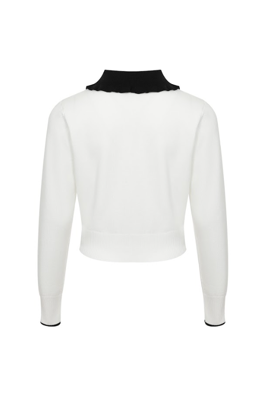 Julie Prep Cardigan With Collar