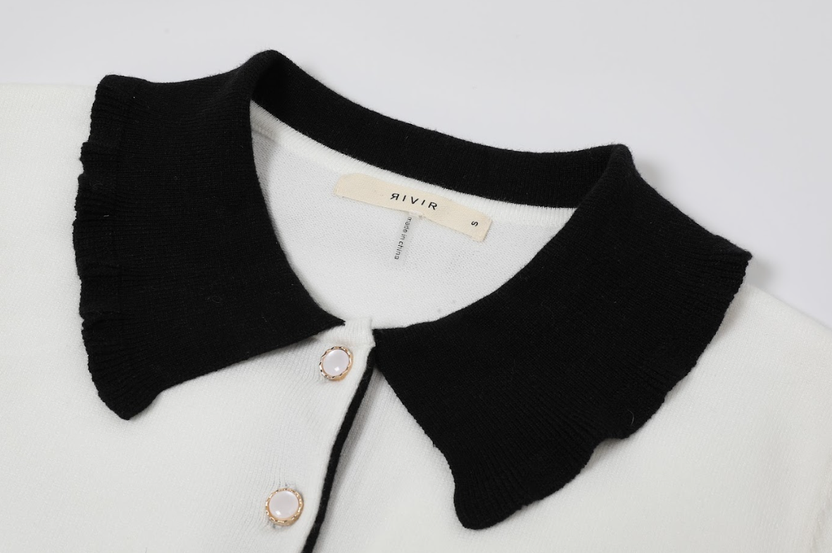 Julie Prep Cardigan With Collar