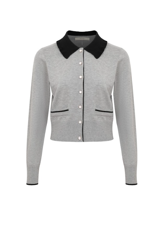 Julie Prep Cardigan With Collar