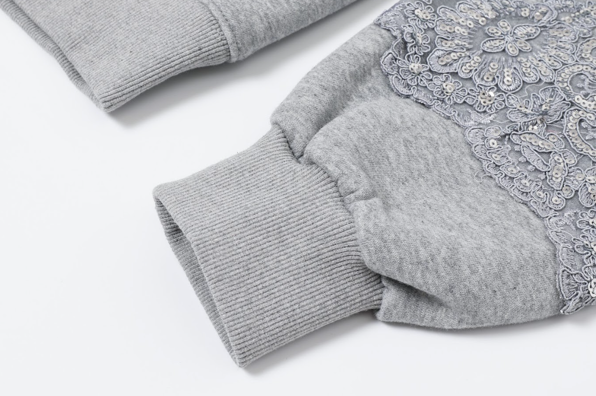 Twist & Embellished Sleeve Top