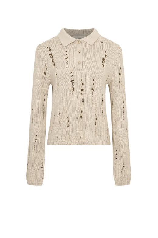 The Distressed Echo Long Sleeve Top