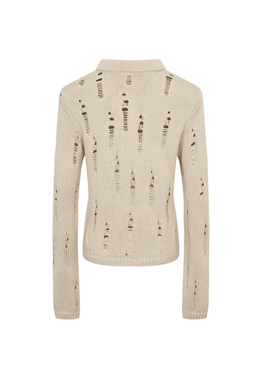 The Distressed Echo Long Sleeve Top
