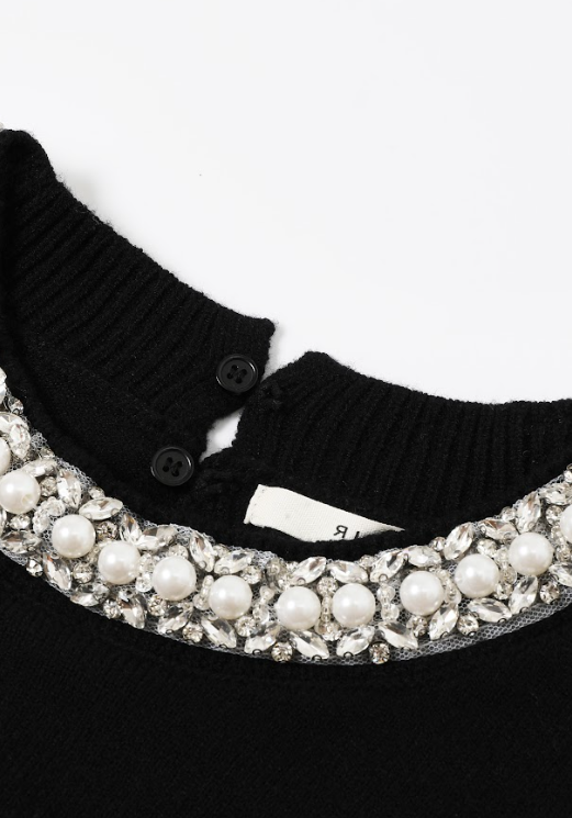 Pearl Knit Long Sleeve Top