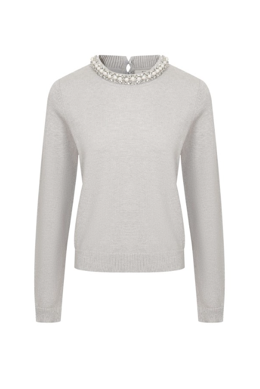 Pearl Knit Long Sleeve Top