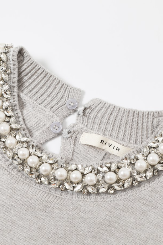 Pearl Knit Long Sleeve Top