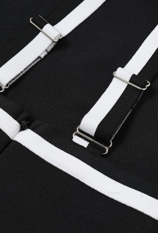 Luxury Contrast Open Back Mini