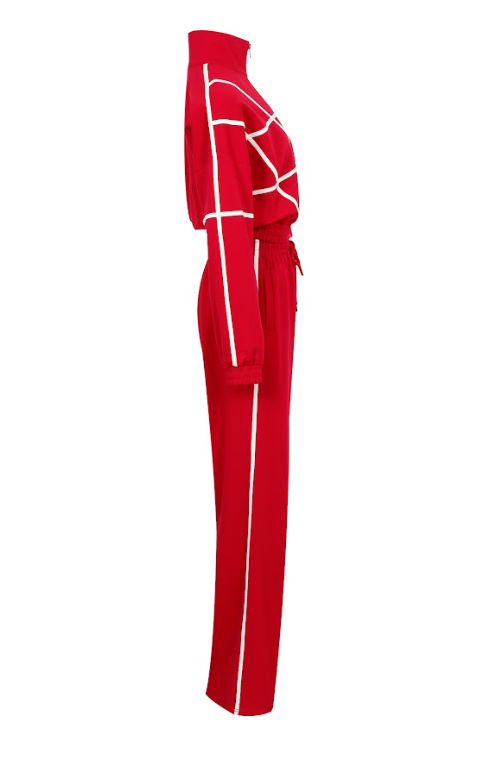 Andrea Knit tracksuit with contrast stripes