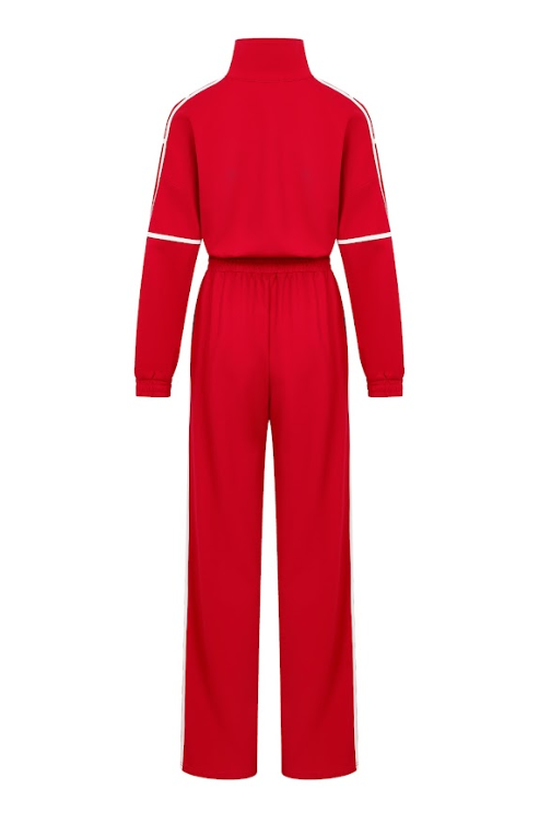 Andrea Knit tracksuit with contrast stripes