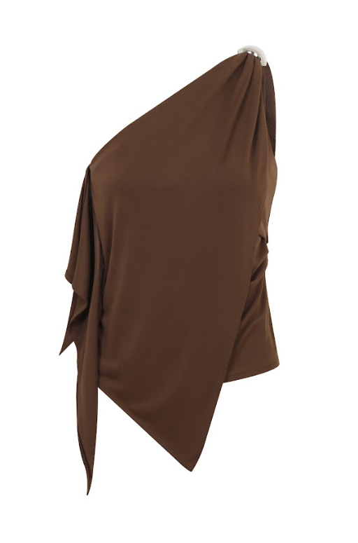 Asymmetric Crepe Top