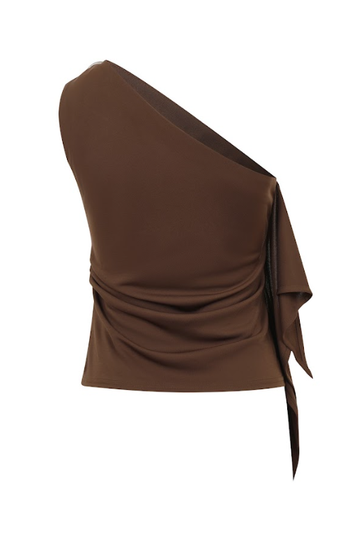 Asymmetric Crepe Top