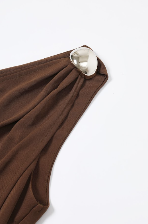 Asymmetric Crepe Top