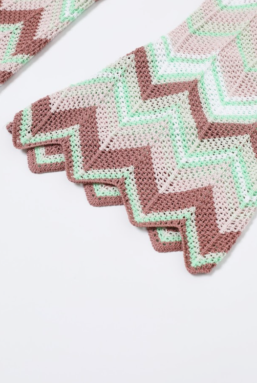 Geometric Pattern Knit Cardigan