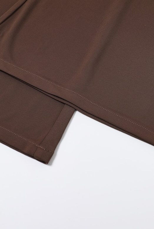 Overlap Scarf Style Wide Pants