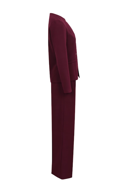 Serenity Structure Woven Long Sleeve Vest & Pants Set