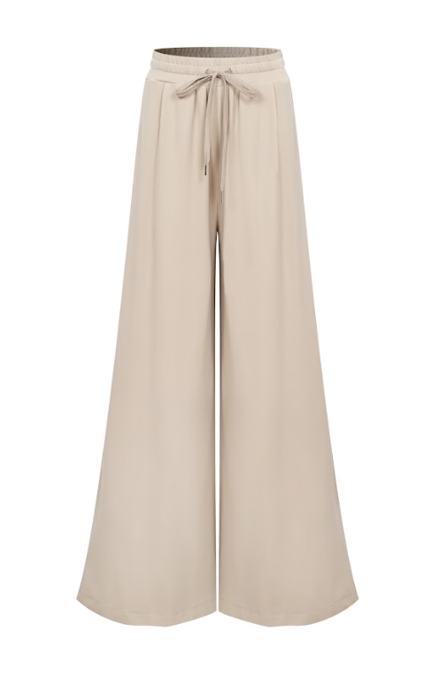 Pleated Knit Super Wide pants