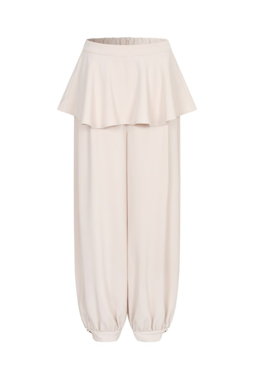 Crinoline Peplum Pants