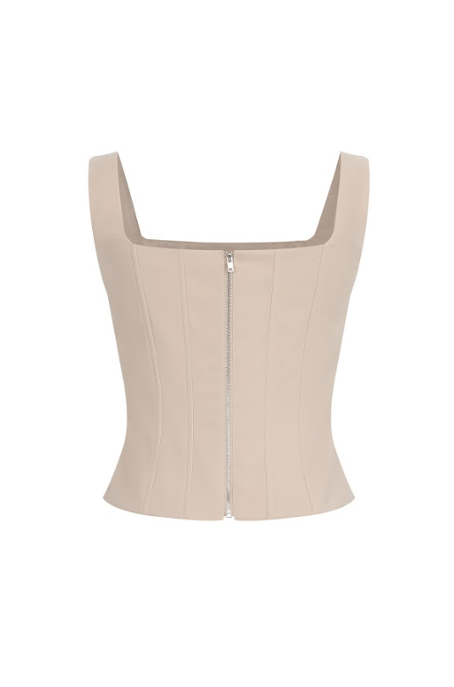 The Cascade Embellished Woven Gem Corset Top