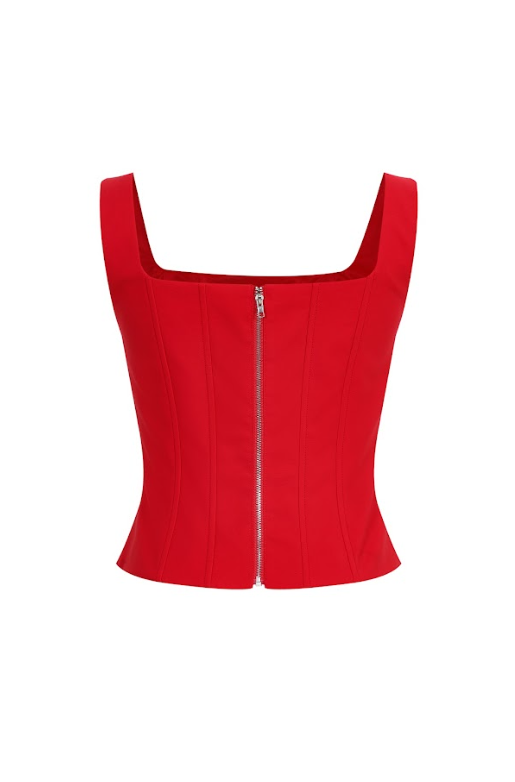 The Cascade Embellished Woven Gem Corset Top