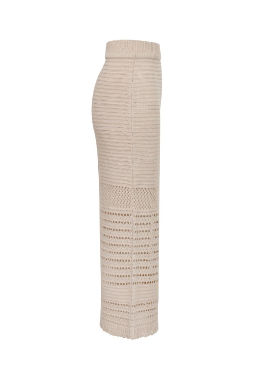 Crochet Lurex Knit Skirt