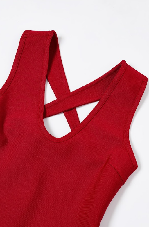 Sculpted Crossback Mermaid Dress