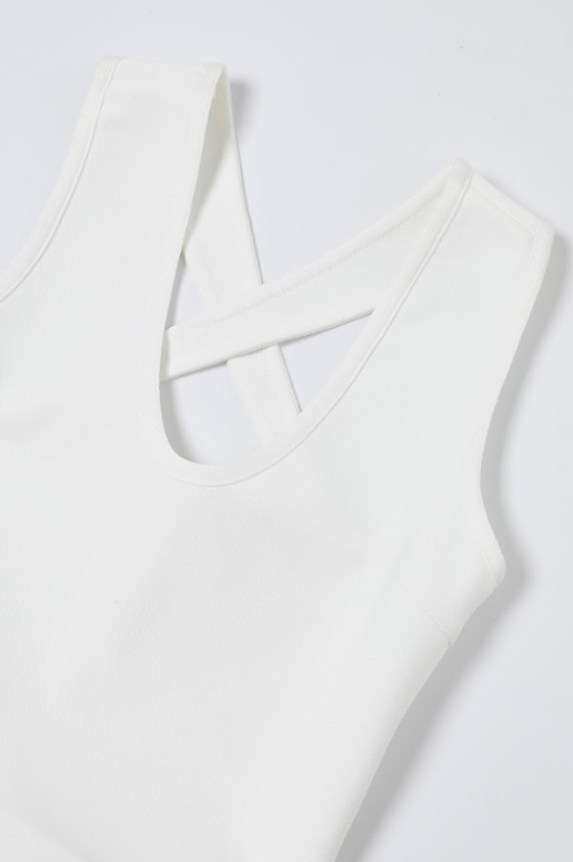 Sculpted Crossback Mermaid Dress